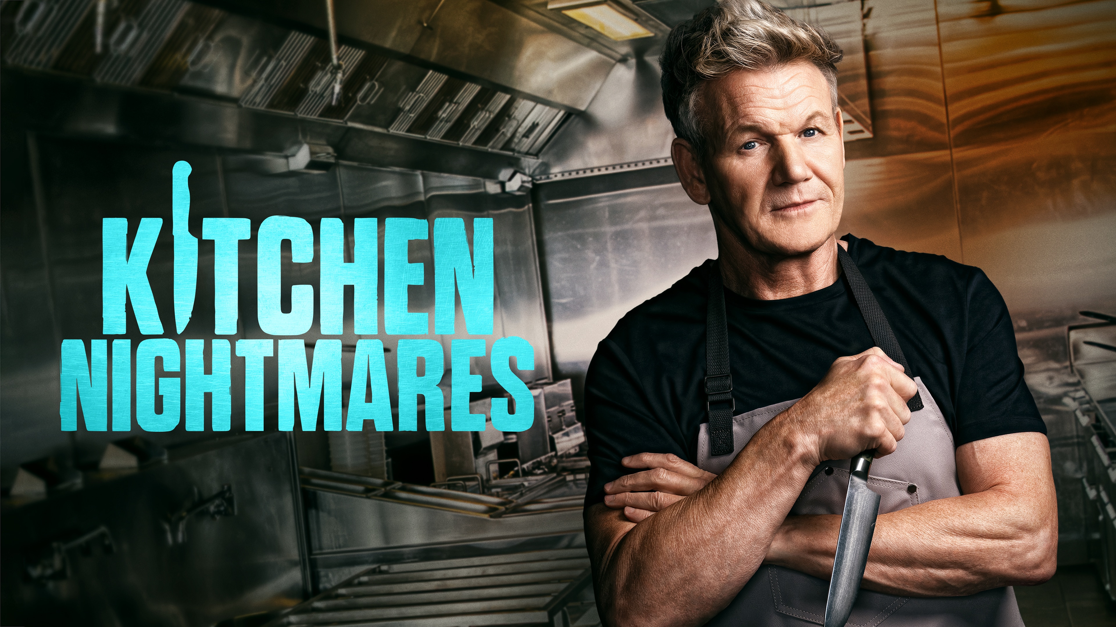 Gordon Ramsay in the official Kitchen Nightmares artwork